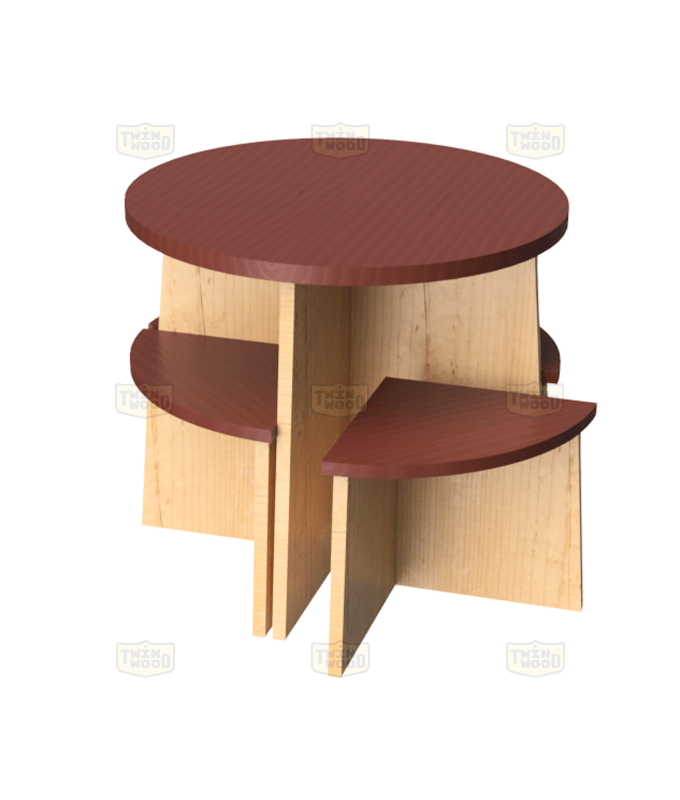 Стол обеденный с комплектом сидений